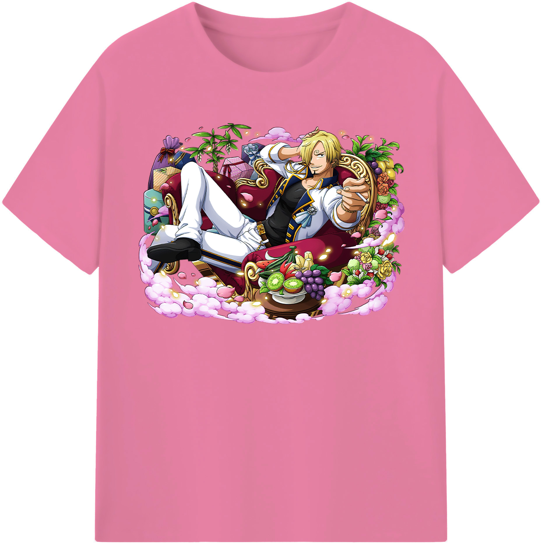 ワンピース サンジ ONE PIECE Sanji 綿100％半袖Tシャツ（フロントプリント）
